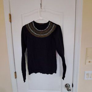 Blue Beaded Sweater size Small Outback Red for Limited